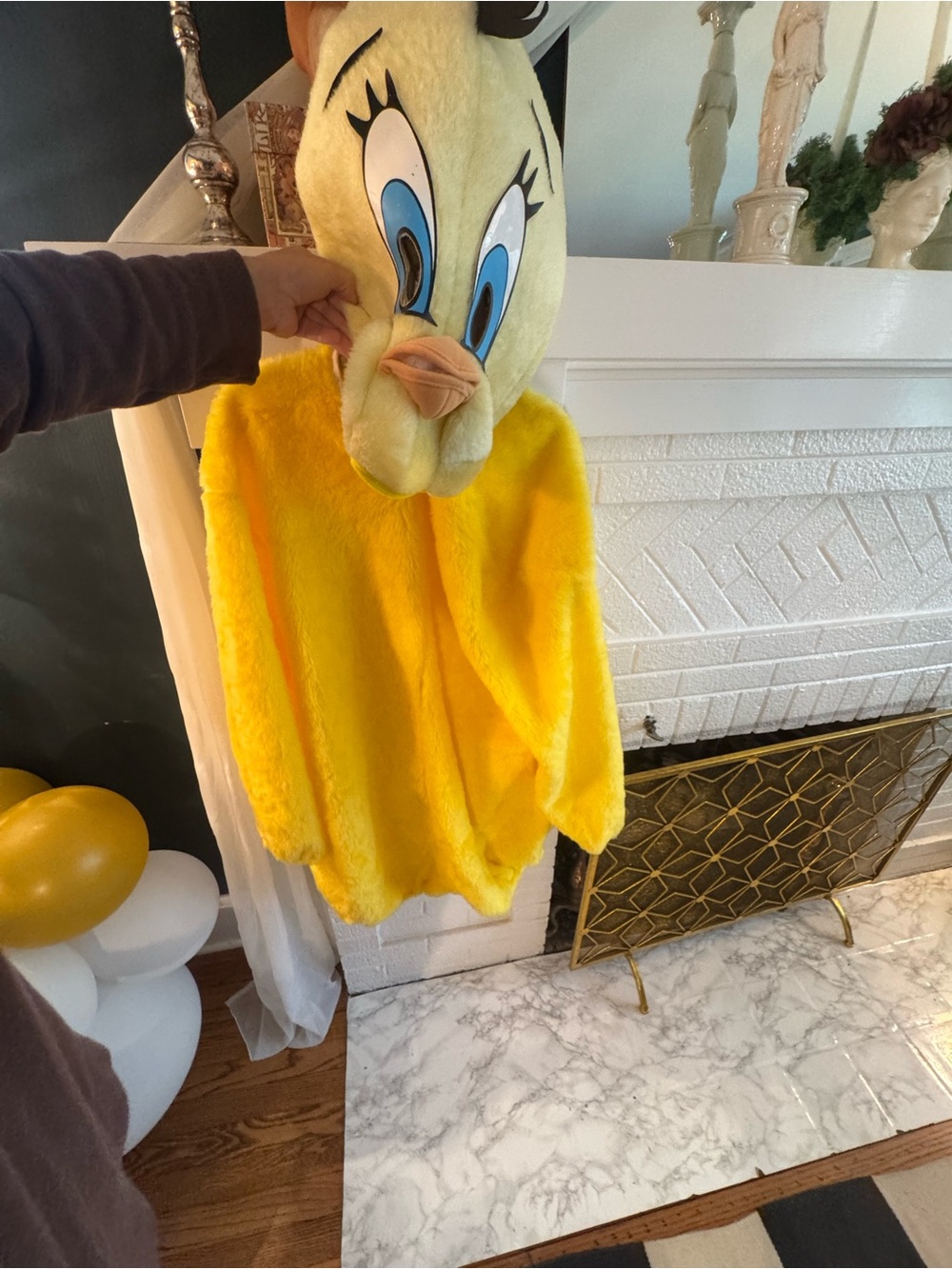 NWT Looney Tunes Tweety Bird Plush Costume & Mask- Rubies